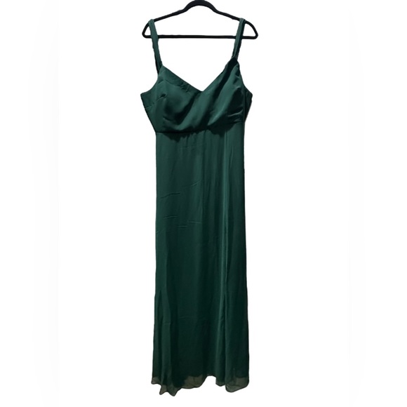 Birdy Grey DEVIN CONVERTIBLE DRESS CHIFFON EMERALD NEW NWT BRIDEMAID Medium - Picture 3 of 4